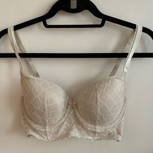 Victoria’s Secret Long Line Ivory Bra